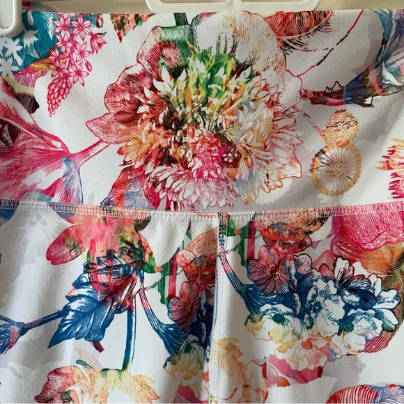 RBX Colorful Floral Cropped Leggings - Picture 2 of 6